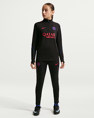 ウェア NIKE Paris Saint-Germain Drill Top - XS Paris Saint-Germain Strike Older Kids' Nike Dri-FIT Football Knit